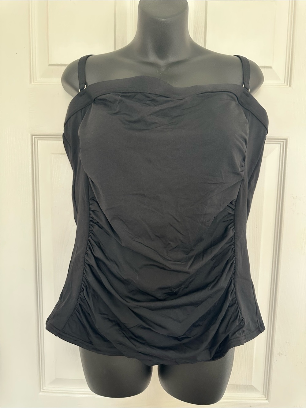 Lands' End Black Tankini Top